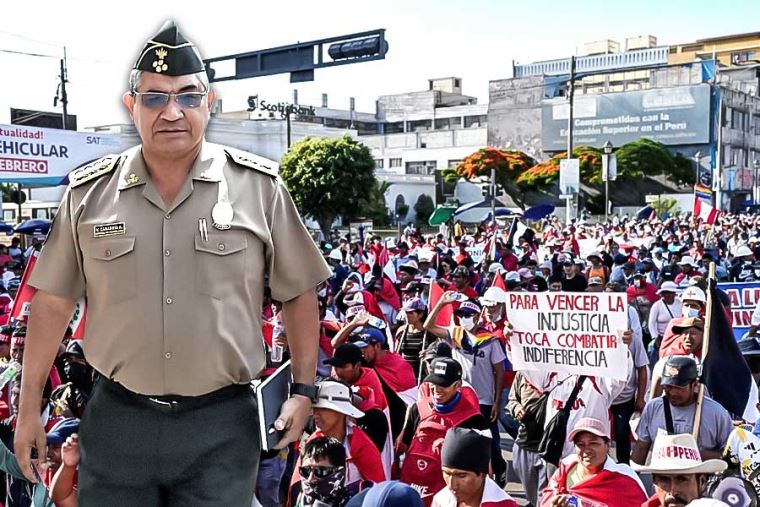 Piden cárcel para Gral. Zanabria  por caso de  protestas